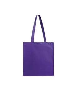 Shopper con soffietto in cotone 220 g/m2, manici lunghi Handle