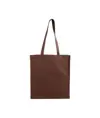 Shopper con soffietto in cotone 220 g/m2, manici lunghi Handle