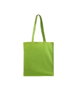 Shopper con soffietto in cotone 220 g/m2, manici lunghi Handle