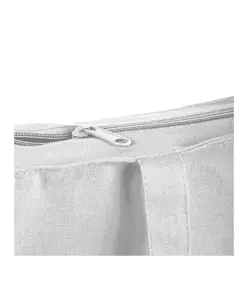 Shopper con soffietto in cotone 250 g/m2, manici lunghi e chiusura con zip Handle