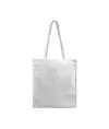 Shopper con soffietto in cotone 250 g/m2, manici lunghi e chiusura con zip Handle