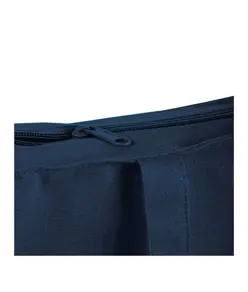 Shopper con soffietto in cotone 250 g/m2, manici lunghi e chiusura con zip Handle
