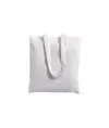 Shopper con soffietto in cotone 250 g/m2, manici lunghi e chiusura con zip Handle