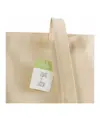 Shopper con soffietto in cotone organico 150 g/m2, manici lunghi Handle
