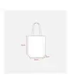 Shopper con soffietto in cotone organico 150 g/m2, manici lunghi Handle