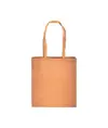 Shopper con soffietto in cotone riciclato 150 g/m2 effetto melange, manici lunghi Handle