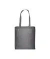 Shopper con soffietto in cotone riciclato 150 g/m2 effetto melange, manici lunghi Handle