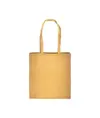 Shopper con soffietto in cotone riciclato 150 g/m2 effetto melange, manici lunghi Handle