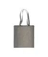 Shopper con soffietto in cotone riciclato 150 g/m2 effetto melange, manici lunghi Handle