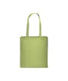 Shopper con soffietto in cotone riciclato 150 g/m2 effetto melange, manici lunghi Handle