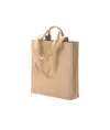 Shopper con soffietto in cotone riciclato  280 g/m2, con doppi manici. Handle