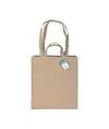 Shopper con soffietto in cotone riciclato  280 g/m2, con doppi manici. Handle