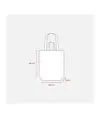 Shopper con soffietto in cotone riciclato  280 g/m2, con doppi manici. Handle