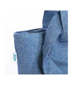 Shopper con soffietto in cotone riciclato 280 g/m2 Handle