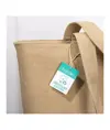 Shopper con soffietto in cotone riciclato 280 g/m2 Handle