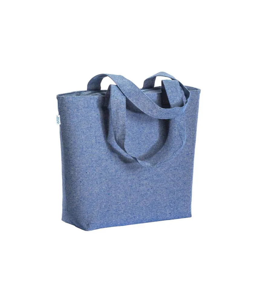 10 pezzi Shopper con soffietto in cotone riciclato 280 g/m2 Handle