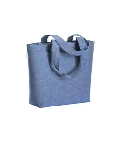 Shopper con soffietto in cotone riciclato 280 g/m2 Handle