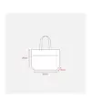 Shopper con soffietto in Juta con interno cerato, manici e tasca esterna Handle