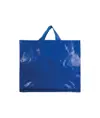 Shopper con soffietto in PP laminato 120 g/m2, manici corti a nastro Handle