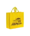 Shopper con soffietto in PP laminato 120 g/m2, manici corti a nastro Handle