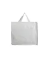 Shopper con soffietto in PP laminato 120 g/m2, manici lunghi a nastro Handle