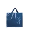 Shopper con soffietto in PP laminato 120 g/m2, manici lunghi a nastro Handle