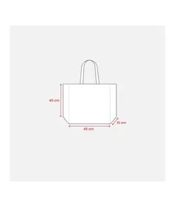 Shopper con soffietto in PP laminato 120 g/m2, manici lunghi a nastro Handle