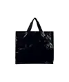 Shopper con soffietto in PP laminato 120 g/m2, manici lunghi a nastro Handle