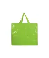 Shopper con soffietto in PP laminato 120 g/m2, manici lunghi a nastro Handle