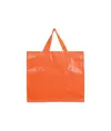 Shopper con soffietto in PP laminato 120 g/m2, manici lunghi a nastro Handle