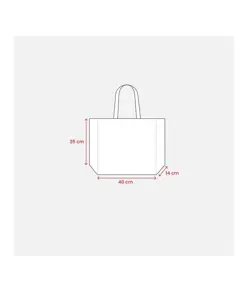 Shopper con soffietto in PP laminato 120 g/m2, manici lunghi a nastro Handle
