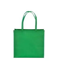 Shopper con soffietto in  R-pet  80g/m2, manici lunghi Handle