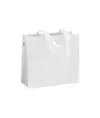 Shopper con soffietto in  R-pet  80g/m2, manici lunghi Handle