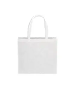 Shopper con soffietto in  R-pet  80g/m2, manici lunghi Handle