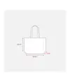 Shopper con soffietto in R-PET (plastica riciclata), manici lunghi Handle