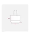 Shopper con soffietto in TNT 80 g/m2, manici lunghi Handle