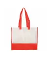 Shopper con soffietto in TNT 80 g/m2, manici lunghi Handle