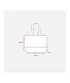 Shopper con soffietto in TNT 80 g/m2, manici lunghi Handle