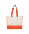 Shopper con soffietto in TNT 80 g/m2, manici lunghi Handle