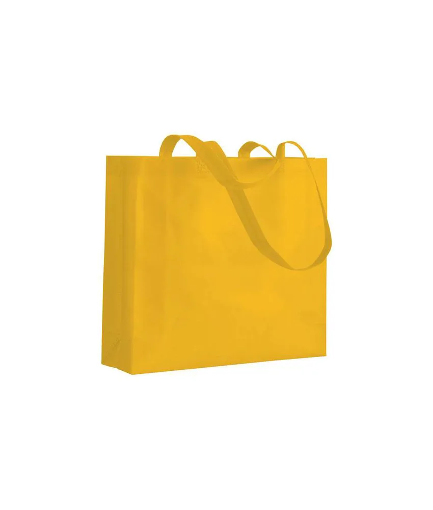 50 pezzi Shopper con soffietto in TNT 80 g/m2 termosaldato Handle