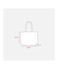 Shopper con soffietto in TNT 80 g/m2 termosaldato Handle
