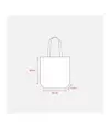 Shopper con soffietto in TNT 80 g/m2 termosaldato, manici lunghi Handle