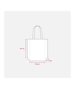 Shopper con soffietto in TNT 80 g/m2 termosaldato, manici lunghi Handle