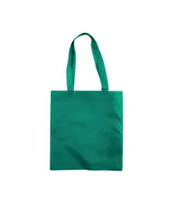 Shopper con soffietto in TNT 80 g/m2 termosaldato, manici lunghi Handle