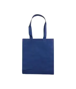 Shopper con soffietto in TNT 80 g/m2 termosaldato, manici lunghi Handle
