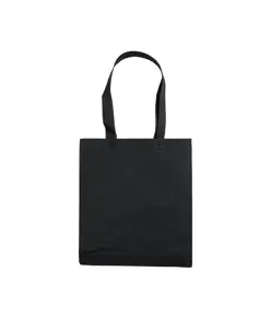 Shopper con soffietto in TNT 80 g/m2 termosaldato, manici lunghi Handle
