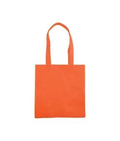 Shopper con soffietto in TNT 80 g/m2 termosaldato, manici lunghi Handle