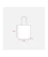 Shopper con soffietto in TNT 80 g/m2 termosaldato, manici lunghi Handle