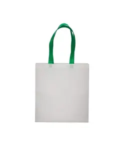 Shopper con soffietto in TNT 80 g/m2 termosaldato, manici lunghi Handle