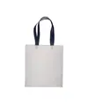Shopper con soffietto in TNT 80 g/m2 termosaldato, manici lunghi Handle